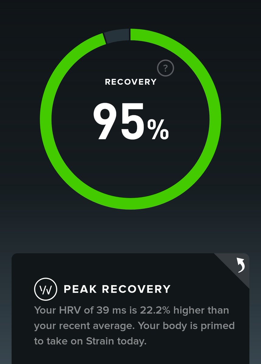 Dr_A_Timmerman's tweet photo. On day 18 of #40daysoffitness and @whoop is telling me I've recovered well from the run and Pilates yesterday. https://t.co/gFs2GU8OEF