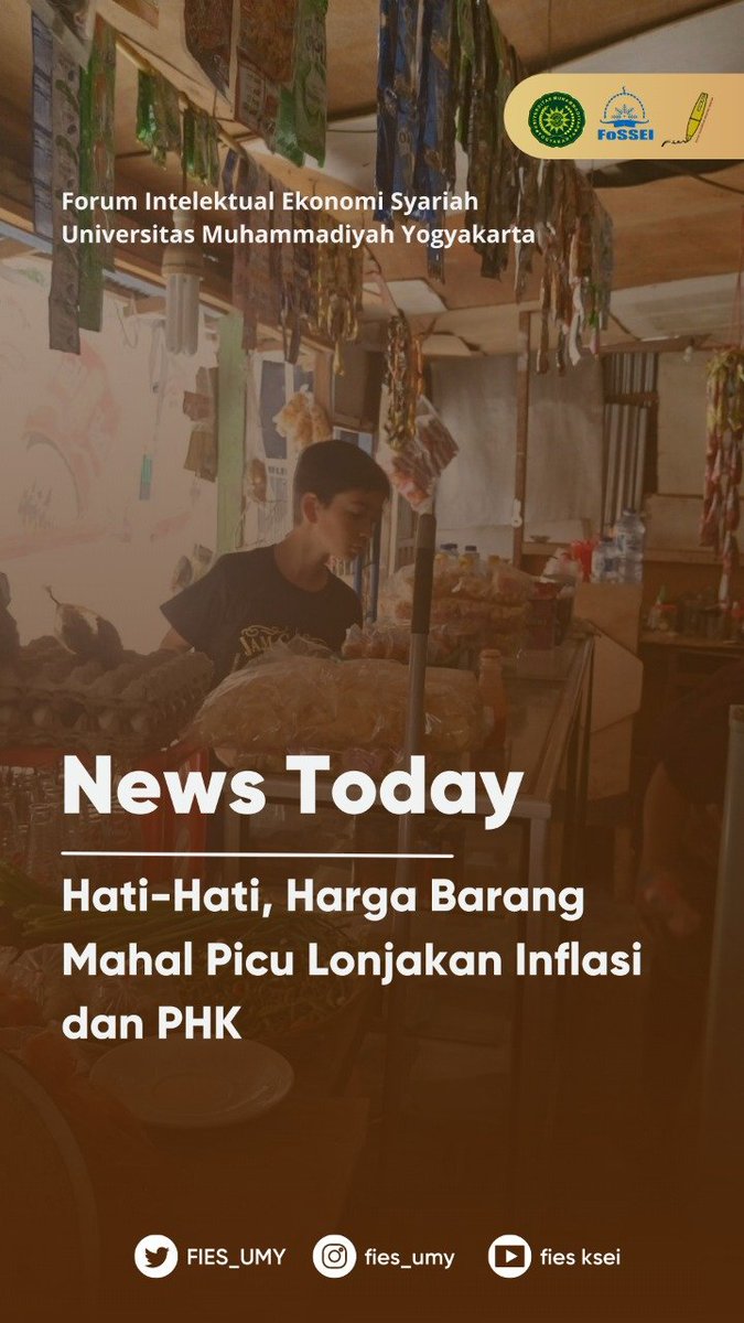 Harga barang yang mahal bisa mengakibatkan Banyaknya PHK dan Lonjakan Inflasi 
#BeritaTerkini 
cnnindonesia.com/ekonomi/202201…