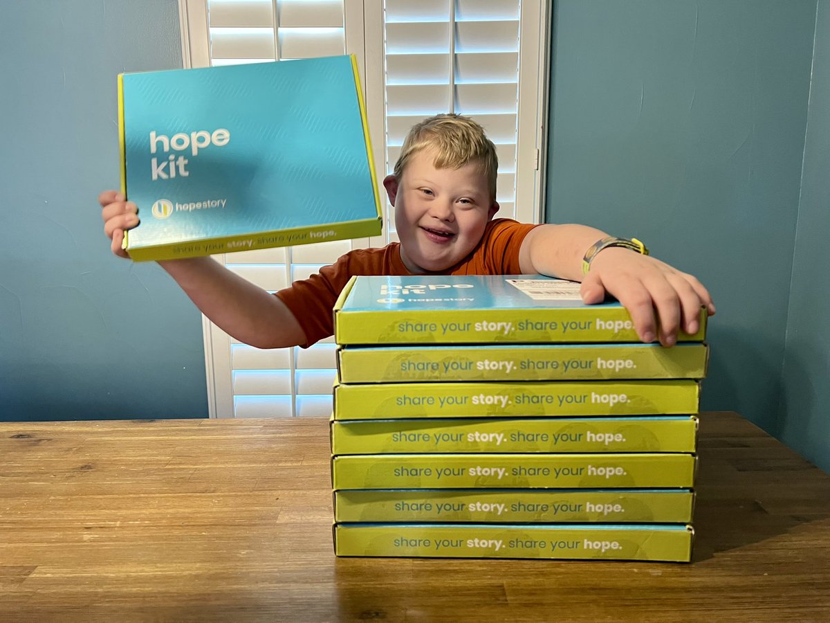 Our first batch of Hope Kits of 2022 shipped out today to recent Hope Advocates in CA, GA, KS, MN, UT, and WY! I've never been more excited about the future of <a href="/hopestory_org/">Hope Story</a> ! #DownSyndrome