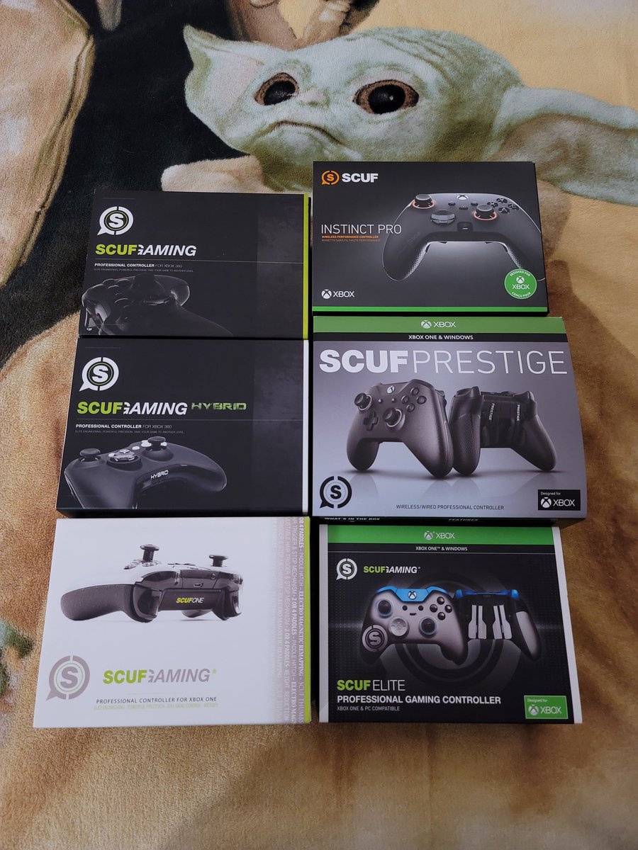 JediiRyan's tweet photo. Out with the old, in with the new.

"...a fine addition to my collection."

(2012-2022) a decade of @ScufGaming 🎮

#ScufGaming #ScufController #TeamScuf #ScufInstinctPro #InstinctPro #ScufInstinct #ScufPrestiege #ScufElite #ScufInfinity #ScufHybrid #Scuf360 #Xbox #ControllerGang https://t.co/TPkyYnoziX