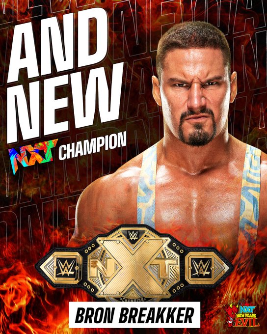 Bron campeón en WWE NXT.