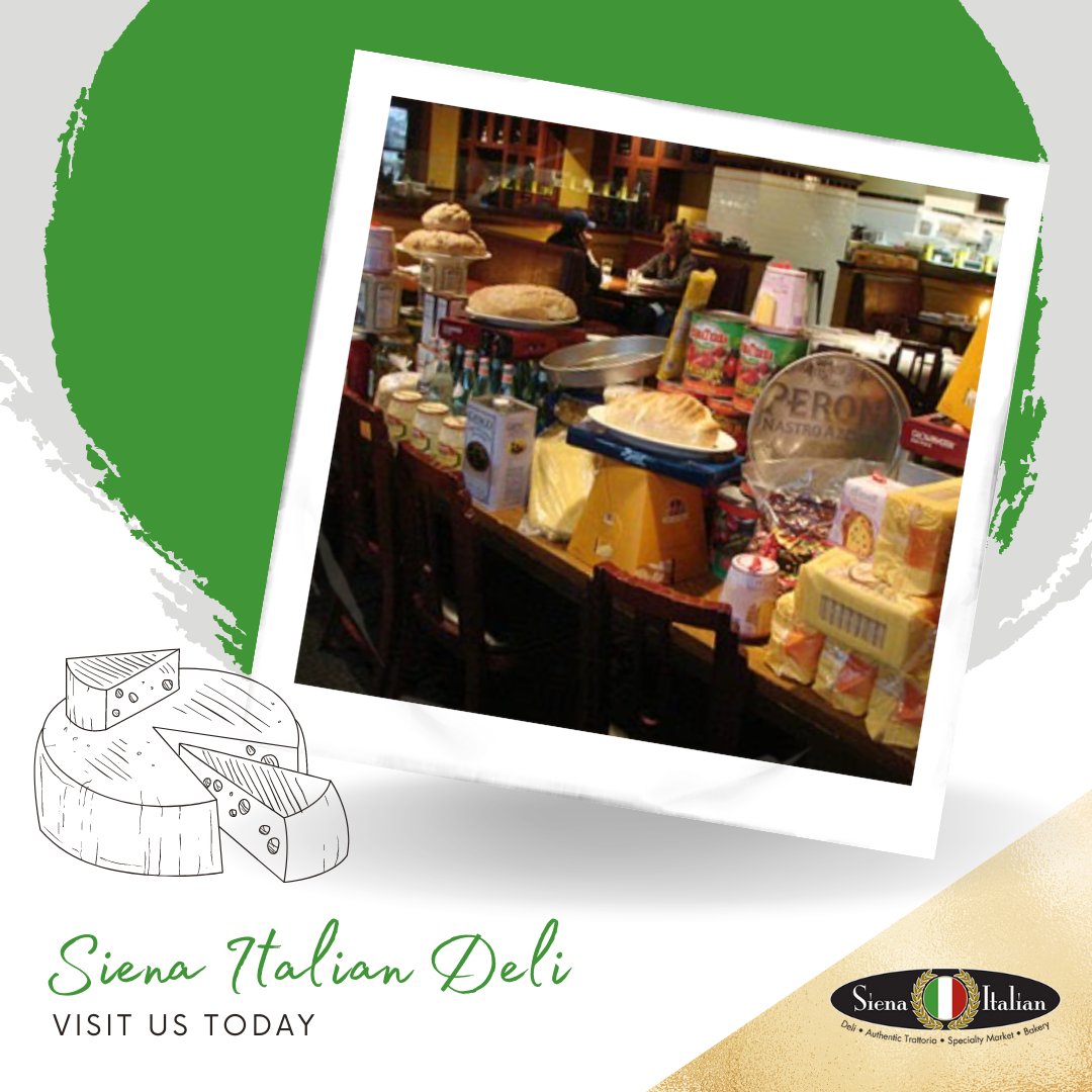 You already know the secret 🤭! Siena Italian deli has various imported cheese 🧀, meats 🥩, homemade desserts, and fresh-baked bread 🥖. If you’re craving an Italian specialty, you can find it here in our deli to take them home 🏠 and create your version. 

#siena #italiandeli