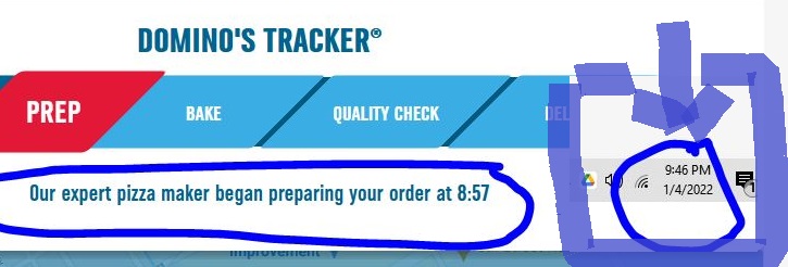 MDBfan's tweet photo. So beyond sick of my local @Dominos
 doing this. The website accepts the order, and my money, and then the order goes into limbo. Supposedly the order began prep at 8:57pm, store closed at 9, and I put a note on to call if they aren't coming. No call. Won't answer the phone. https://t.co/v6XAE1jaWr