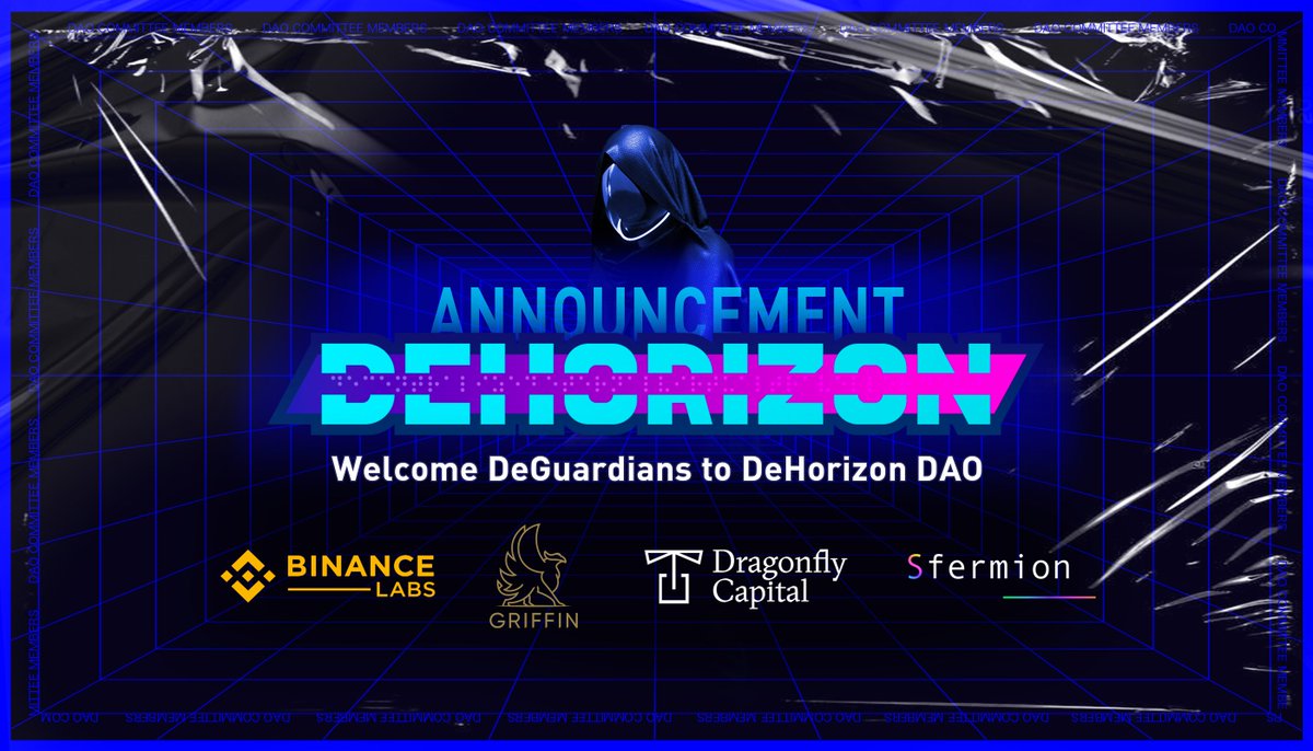 According to the voting results, we are thrilled to announce our four core members of DeHorizon DAO! 

Welcome <a href="/BinanceLabs/">Yzi Labs</a>, <a href="/Griffin_GP/">Griffin Gaming Partners</a>, <a href="/dragonfly_cap/">dragonfly_cap</a> and <a href="/Sfermion_/">Sfermion</a> to join DeHorizon DAO, unitedly promoting and scaling up DeHorizon metaverse!!!

👉 link.medium.com/iiZRZMDJymb