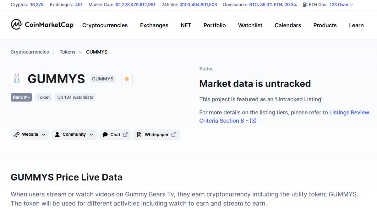 Sahero's tweet photo. @GummyBearsTV @CoinMarketCap https://t.co/sXdWuoqUif