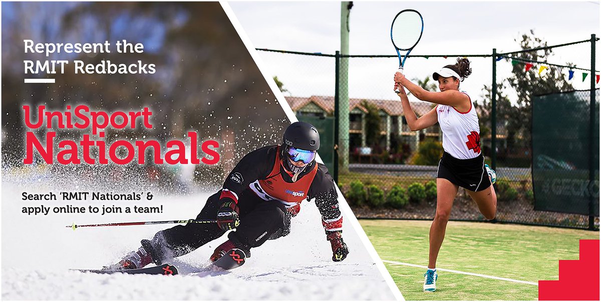 It's your time to join the RMIT Redbacks! ❤️🖤

The UniSport Nationals are back in 2022!

Find out more and register your interest: rmit.edu.au/students/stude…

#RMITUniversity #RMITSport #RMITRedbacks