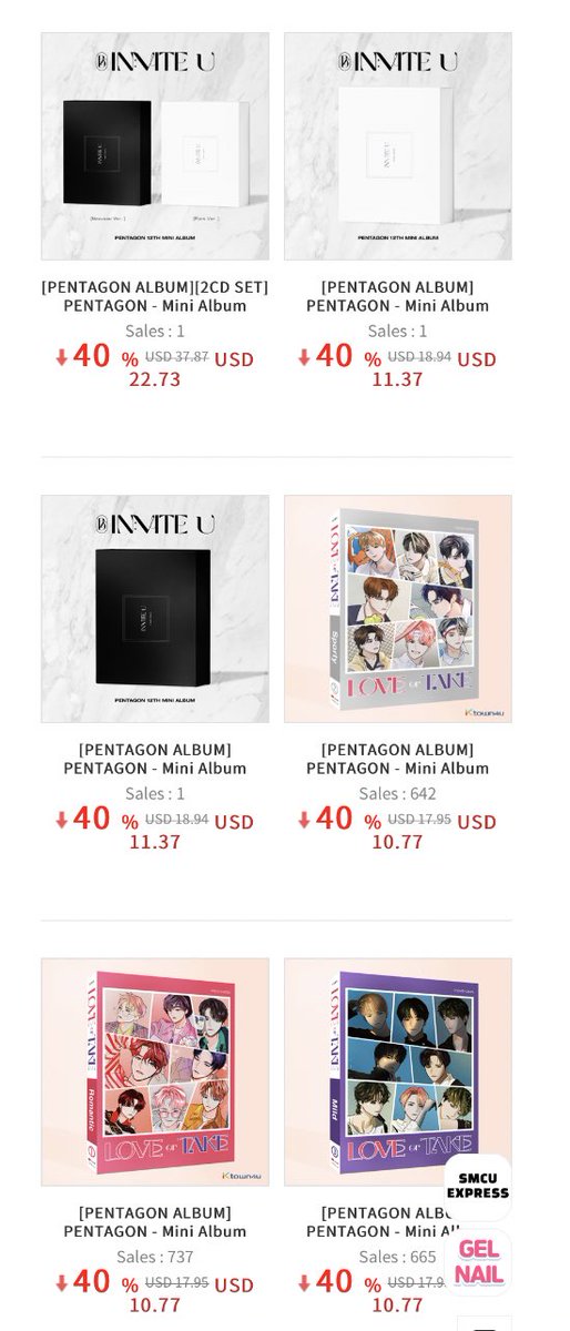 ForPTG_TH's tweet photo. 📢 ยูนิสามารถซื้ออัลบั้ม จากเว็ปไซต์ Ktown4u ในราคาลดถึง 40% ได้ตามลิ้งค์นี้เลย ➡️ https://t.co/QNSUlRVwy9

 #펜타곤   #PENTAGON  
 #INVITE_U  #เพนทากอน
 #Feelin_Like  @CUBE_PTG https://t.co/m2qHBgkHTU