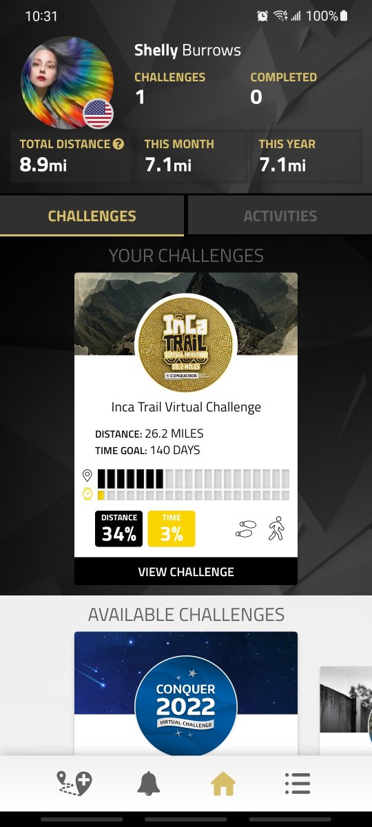 VampHadley's tweet image. I&apos;ve started the #ConquerorChallenge and I&apos;m doing great for a newbie!