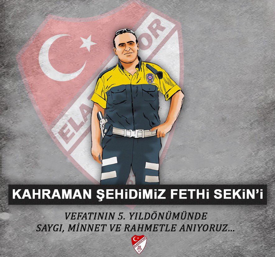 "Patlama olduğunda İzmir Adliyesindeydim. İlk şoku atlattıktan sonra az ileride gördüğüm iki teröristin üzerine koştum. Tereddüt etmedim. Bir şarjör mermiyi üzerlerine boşalttım. Mermim bitince vurdular beni. Ben Polis Memuru Elazığlı #FethiSekin.”

Rahmetle anıyoruz…