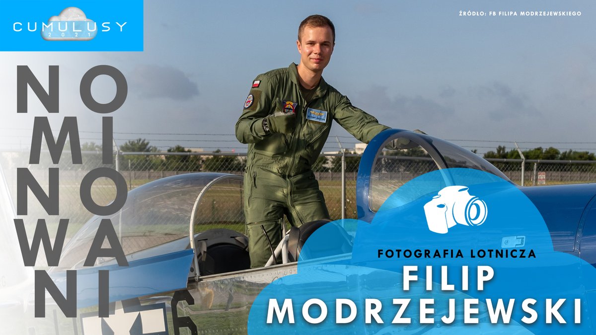 🔔📢 ❗️PREZENTACJA NOMINOWANYCH❗️📢🔔
Kategoria "foto" jest w tym roku liczna i oto kolejny kandydat do Cumulusowej statuetki - Filip Modrzejewski  ! 😉  👏 
#cumulusy #cumulusy2021