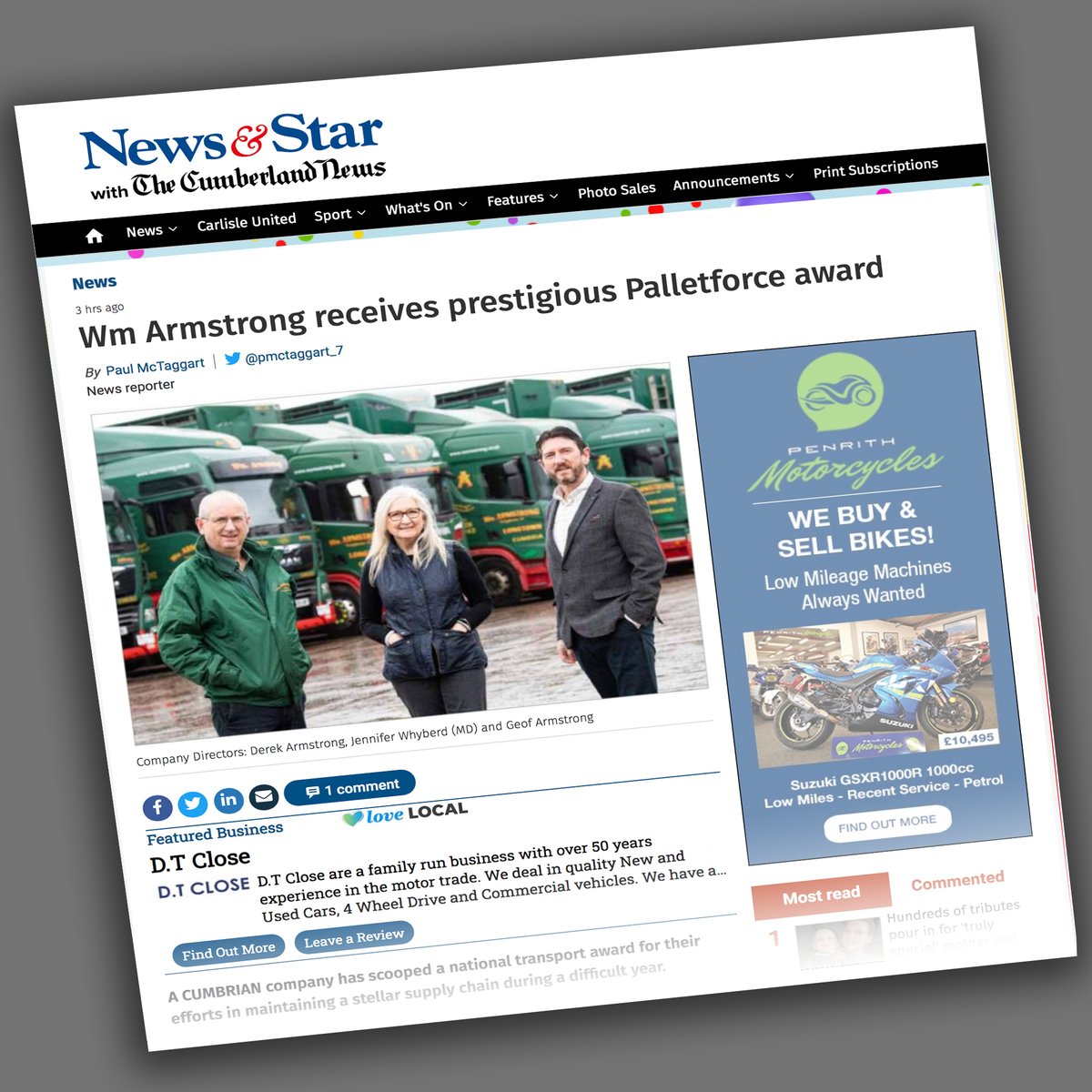 Read all about it!  Thanks for the feature <a href="/newsandstar/">News & Star</a> 
newsandstar.co.uk/.../19822857.w…