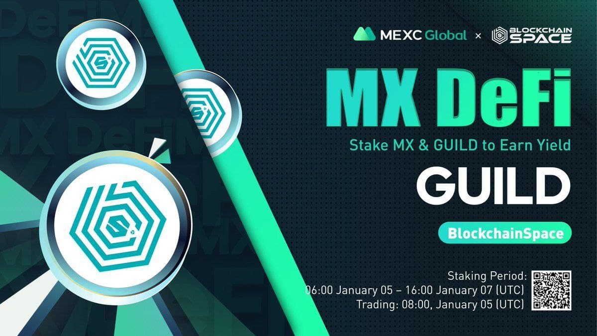 blockchainspc's tweet photo. $GUILD is now listed on @MEXC_Global! Fiat on-ramps make the $GUILD token accessible to >5 million users in >70 countries! + staking soon!🌐#BlockchainSpace empowers #PlayToEarn #Gaming in the #Metaverse w #CryptoGaming #GUILD mgmt tools &amp; much more! 
https://t.co/bVbbGCuhRA https://t.co/qmv8sRls6W