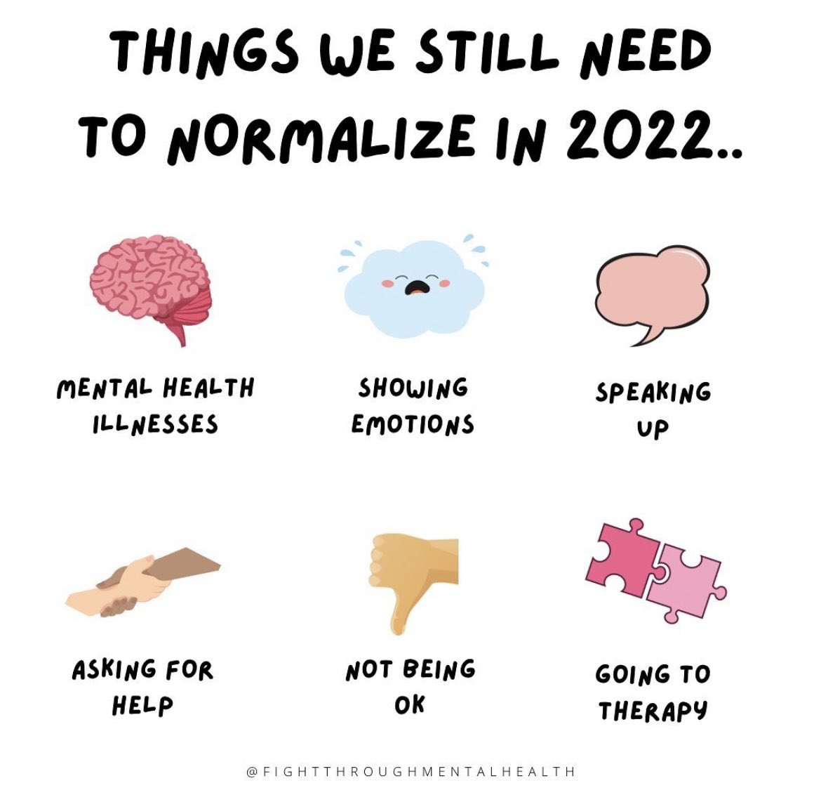 Make your Mental Health Matter this year. What would you like to normalize in 2022? Comment below. 🧠⬇️
#showupforyourself #BeKindToYourMind #Mindfulness #2022 #selfcarecheck #SADAG #mentalhealthforall #everydayisanewday