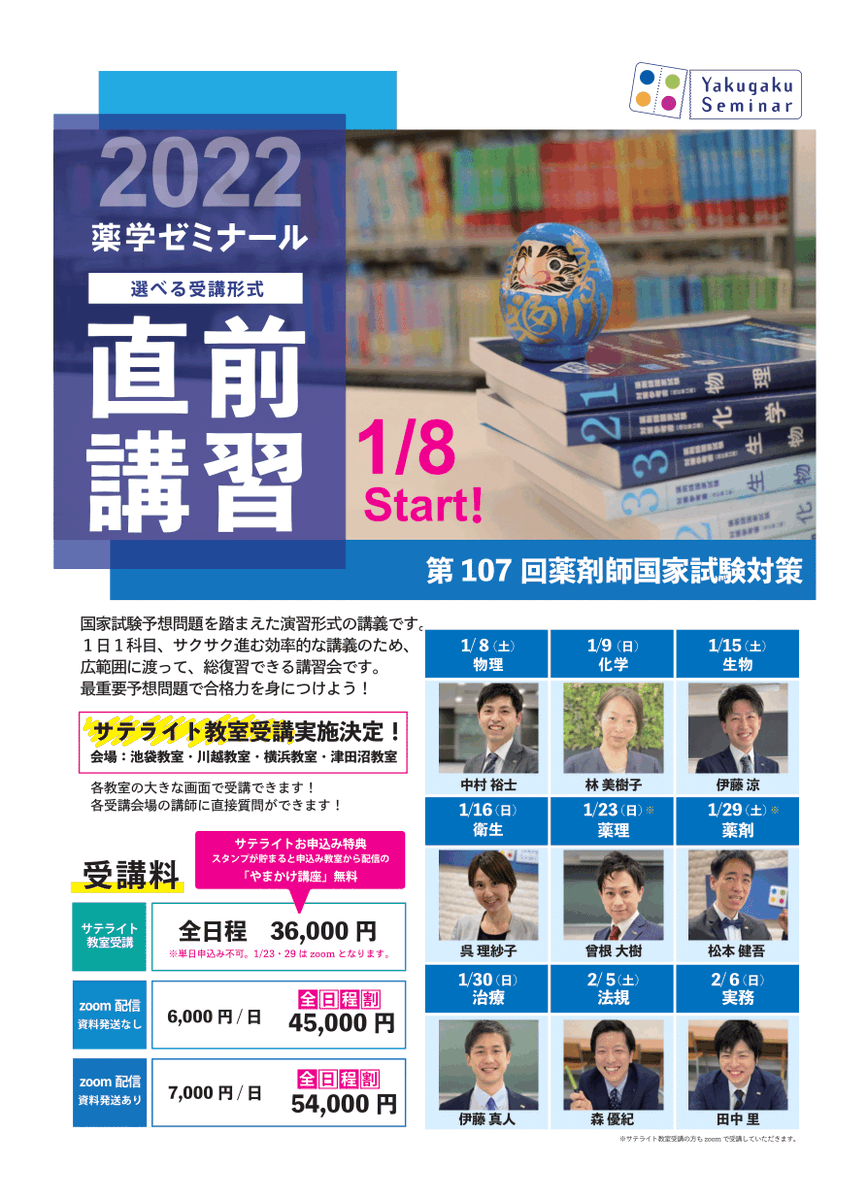 薬剤師国家試験 回数別既出問題集 103～107回 薬ゼミ問題集 10