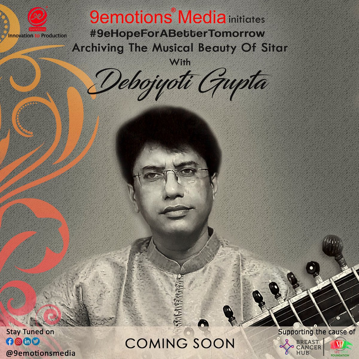 #COMINGSOON !!
.
9emotions® Media initiates #9eHopeForABetterTomorrow  Archiving The Musical Beauty Of Sitar With DEBOJYOTI GUPTA #EP55
.
<a href="/9emotionsmedia/">9emotions® Media</a> <a href="/DebojyotiGupta/">Debojyoti Gupta</a>

#indiantradition #music #musician #sitar #hope #indianculture #artists #peformer #9emotionsmedia #StayTuned