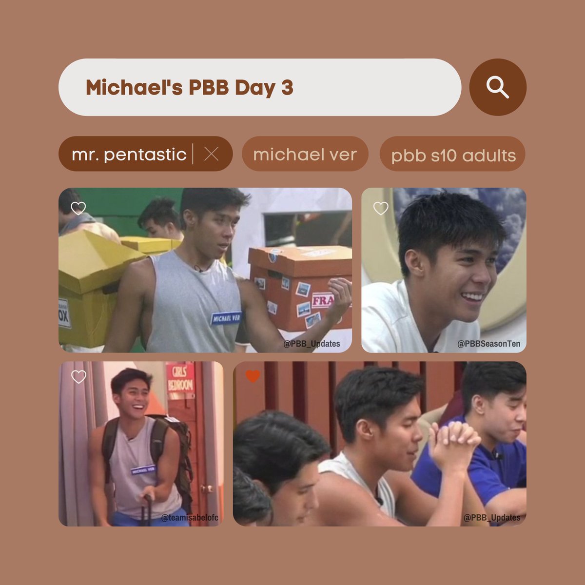 TeamMichaelOFC's tweet photo. DAY 3 ✅

Mico shared more of himself just like the his name origin, his phobia, &amp; other talents. Before finally entering the house, the housemates did a task related to dancing where Mico became the leader. Upon entering the house, we can see the fun and excitement on his face. https://t.co/ue2nlanGWT