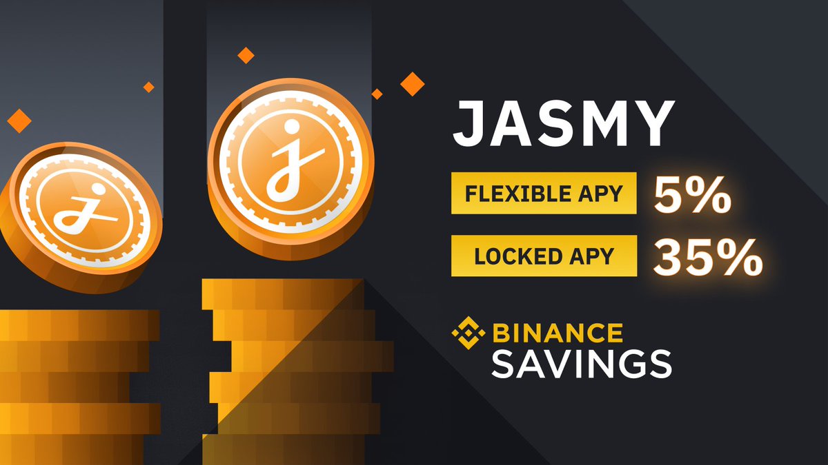 Earn up to 35% APY on <a href="/jasmy_community/">Jasmy Community</a> $JASMY with #Binance Savings

➡️ binance.com/en/support/ann…