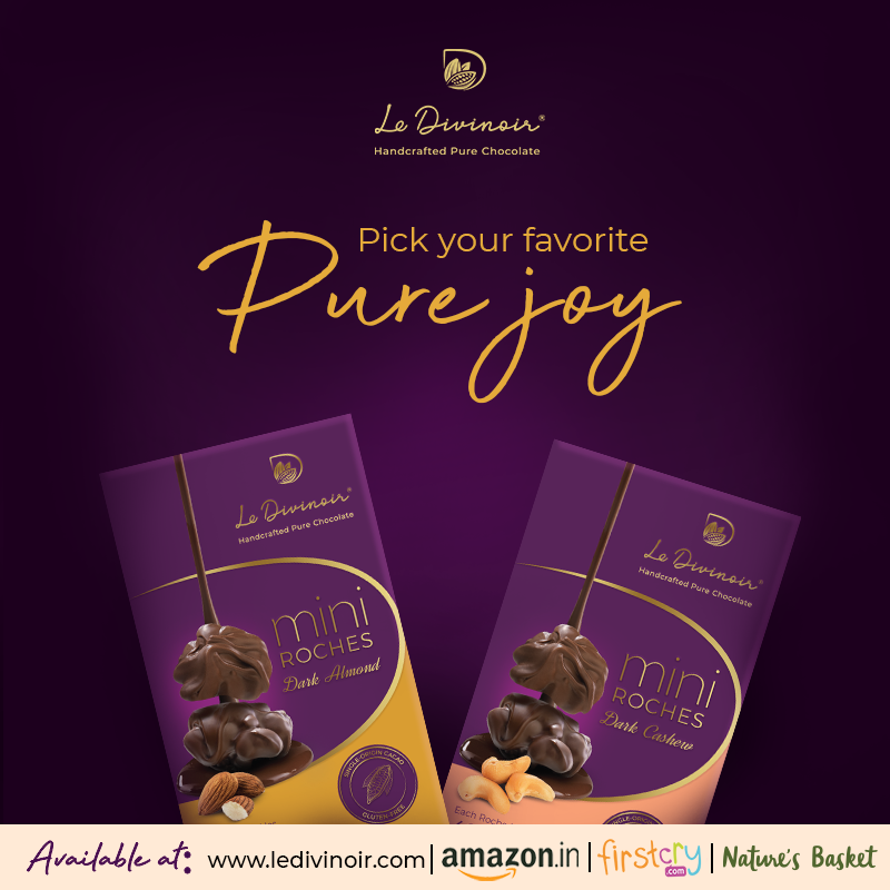 LeDivinoir's tweet photo. Tell us your favorite way to celebrate moments of pure joy in the comments!

#ledivinoir #madewithlove #miniroches  #Handcraftedpurechocolate #Purechocolate #topicalspot #Darkchocolate #luxurychocolates https://t.co/oCom4NQDvR