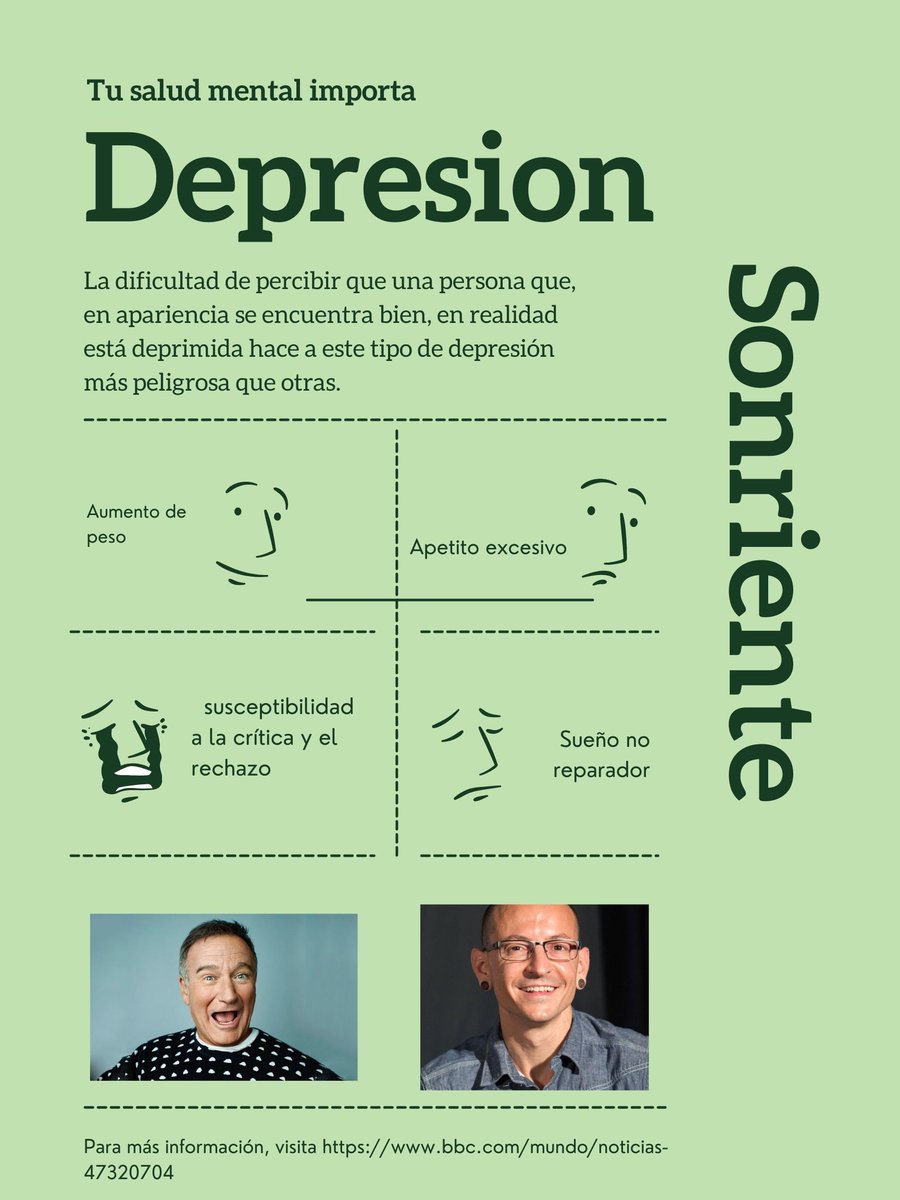 Healthstudent21's tweet photo. ¡Recuerda, una sonrisa no es sinónimo de estar bien! https://t.co/ca506mgEim