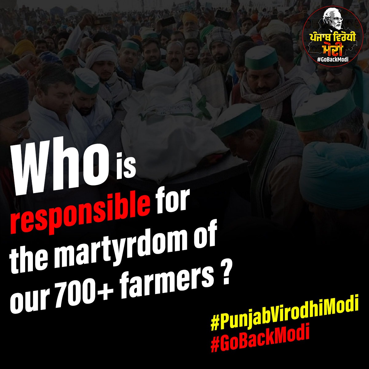 RT @Rajasthan_PYC: HINT: He is coming to Punjab Today!

#GoBackModi #PunjabVirodhiModi https://t.co/T9eUPpgNSx