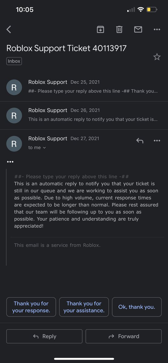 rosieydm's tweet photo. Bruh I’ve been reporting for like three times and they still i have to wait, bruh its been three weeks they took my fucking account, i want to use my account so bad now, roblox should be fixing their customer service like bitch we’re paying real money here @Roblox https://t.co/LJRHxawdBk