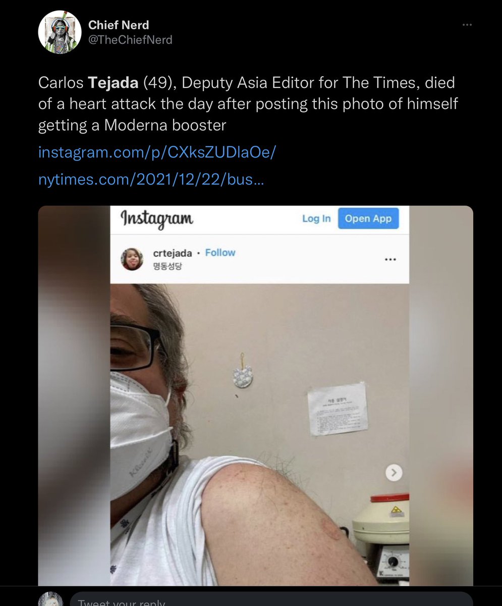 MickusDickus's tweet photo. @Angelasfreenews I’m thinking Instagram posts of having your jab might be jinxing things. 🤷🏻‍♂️ https://t.co/RSf3r2Brdh