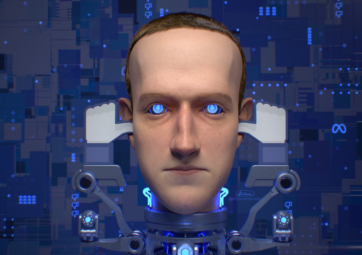 PixelsSalty's tweet photo. Zuckbot welcomes you to the Metaverse… https://t.co/XkYvop6FgH