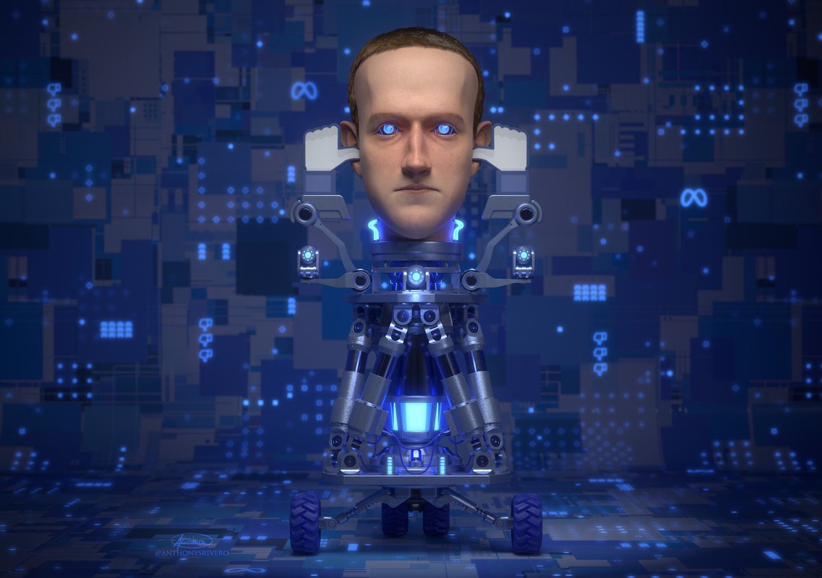 PixelsSalty's tweet photo. Zuckbot welcomes you to the Metaverse… https://t.co/XkYvop6FgH
