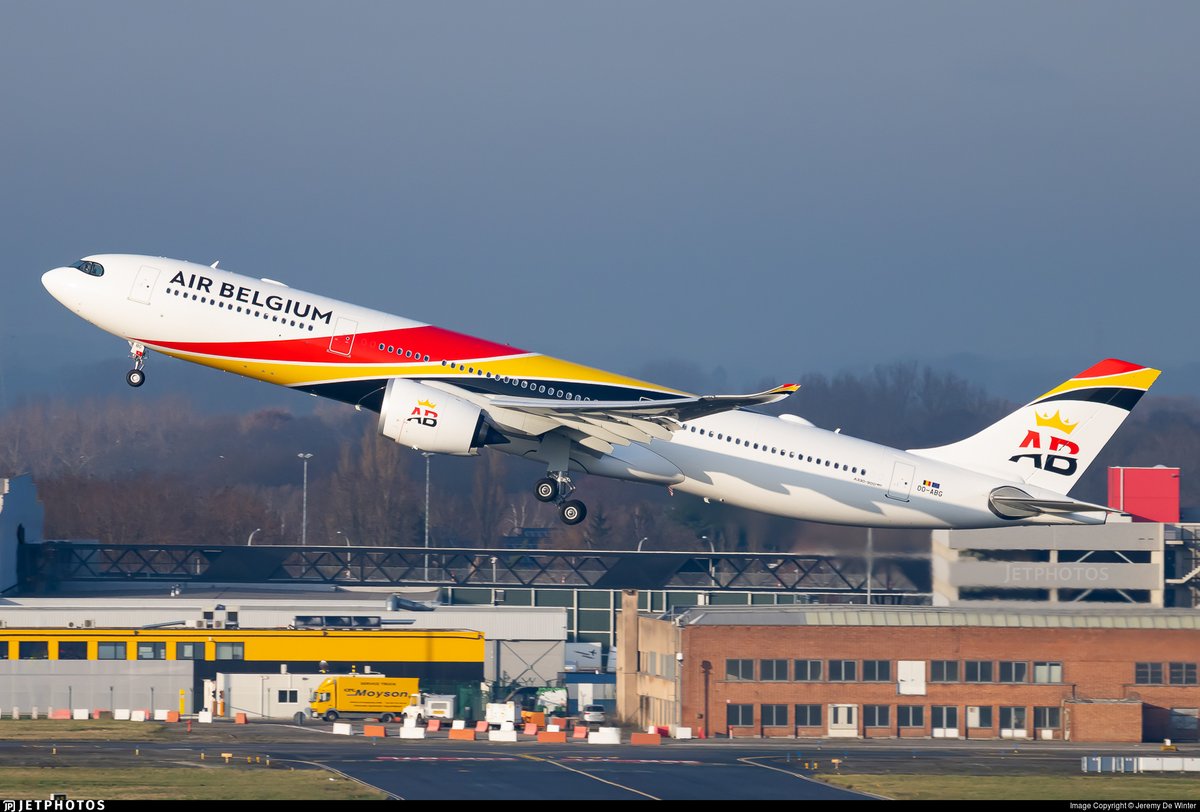 JetPhotos's tweet photo. An Air Belgium A330neo departing Brussels. https://t.co/y1PWDTwjS1 © Jeremy De Winter https://t.co/FB6ukScqDL