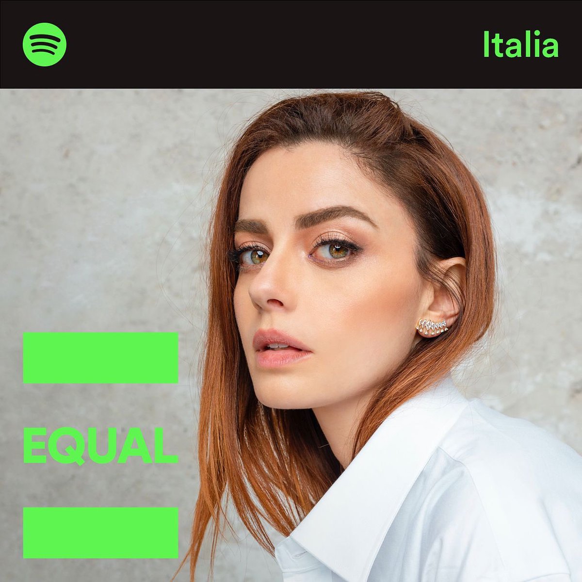 Felicissima di essere il volto di #SpotifyEQUAL di gennaio, per un 2022 che sia sempre più EQUAL! 
🍾
Essere EQUAL per “non essere di meno” 💚

<a href="/SpotifyItaly/">Spotify Italia</a> 🙏🏻