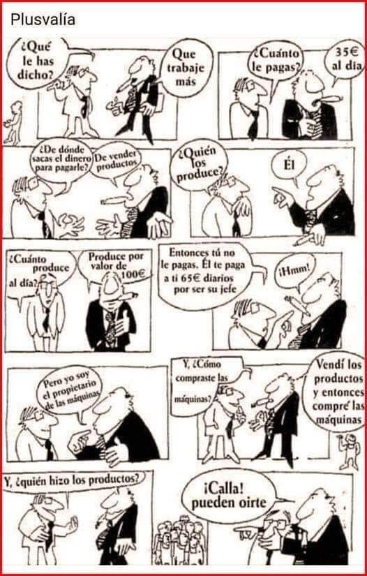 Las empresas 😩 llorando porque dicen que las “fríen a impuestos”, pero callando 😶cuando se habla de plusvalía 🤔.

Recuerda esto cuando te hablen de “altos costes salariales”.

Mejor prevenir que curar: afíliate 👉🏾 cnt-sindikatua.org/es/quieres-afi…