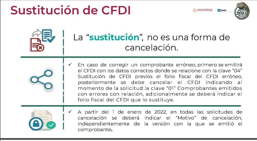 CSNSCmx's tweet photo. Sustitución de #CFDI
#CSNSCmx #SAT https://t.co/5y51Hep2C6