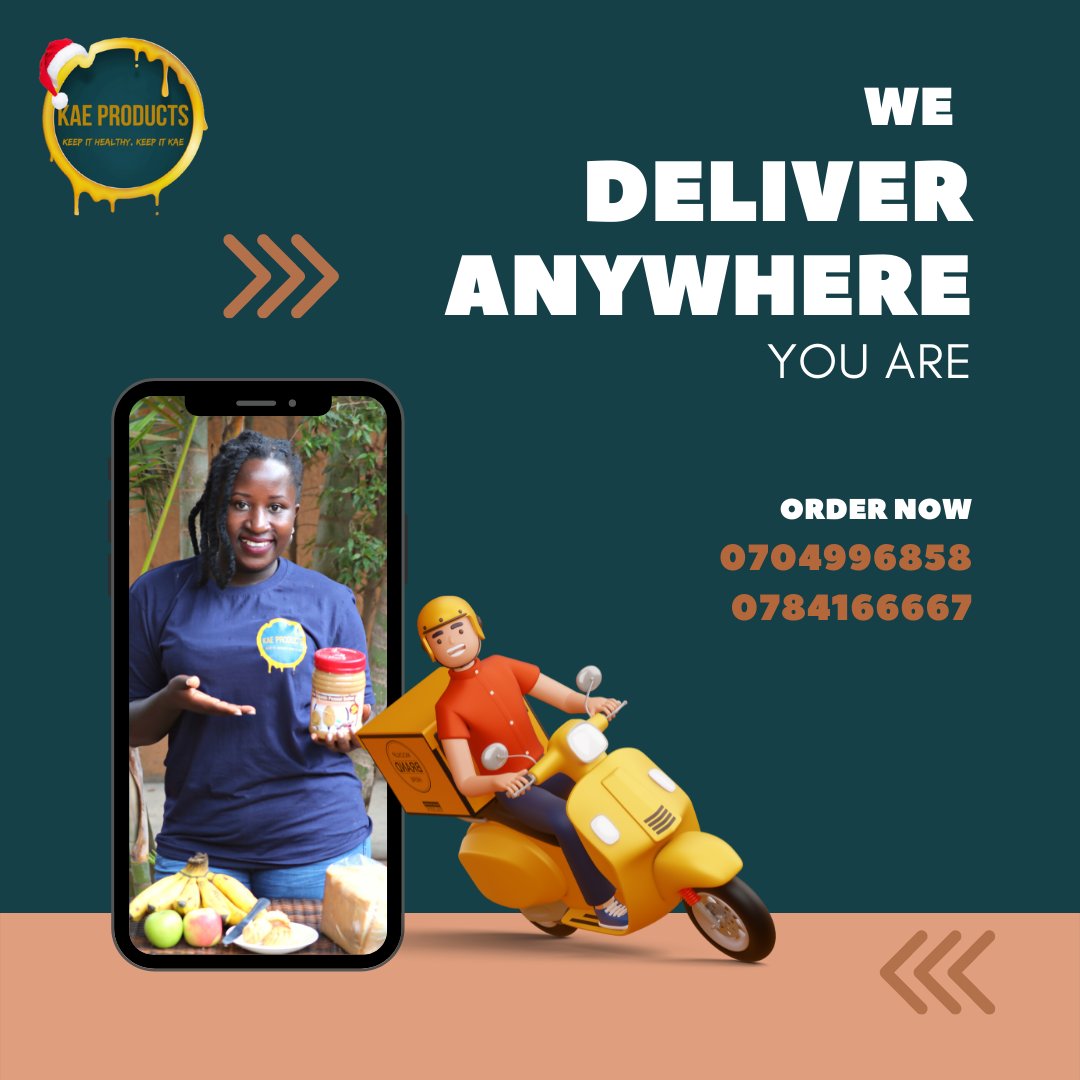 KaeProductsUG's tweet photo. When you order your peanut butter from us, you may not need to step out of your home.

We do timely deliveries to wherever you are.

To order, contact: 0704996858/0784166667.
#KeepItHealthyKeepItKae https://t.co/zC7sKBPPyJ