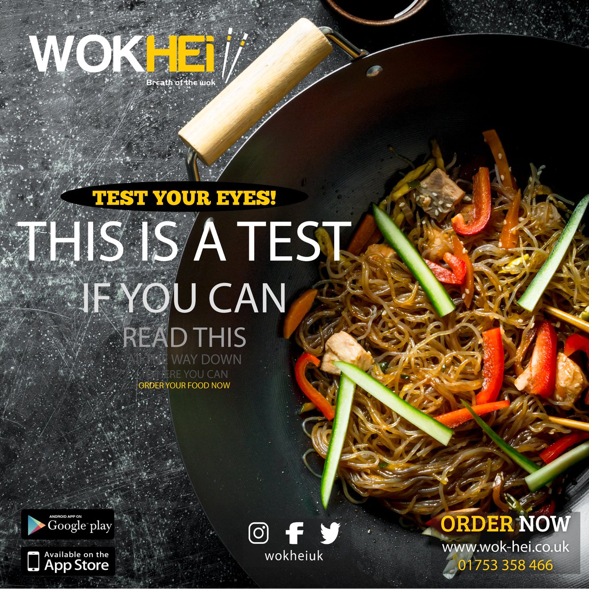 WokheiUK's tweet photo. Let's Test Our EYES
#test #funnytest #wokhei #wokheiuk #wok #wokslough #slough #sloughtrading #bestnoodles #healthyfood #yummyfood https://t.co/Wdo7GwHfxU