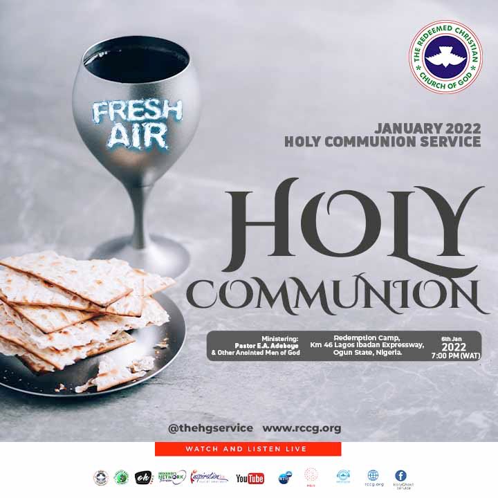TheHGCongress's tweet photo. Elijah ate a meal and got a breath of fresh air from God.
Join us for the January 2022 Holy Communion Service tomorrow as we dine with the fresh air Giver.
A fresh start, a new beginning, a new wave and an unceasing breath of fresh air awaits you.
Don’t miss it!

#freshair https://t.co/LZXuPh0tLq