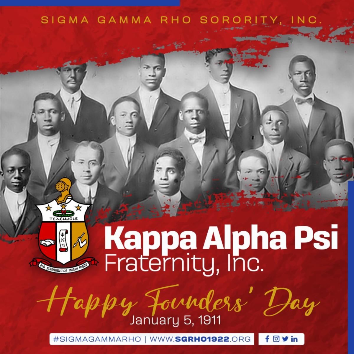 Sigma Gamma Rho on X: "Wishing the men of Alpha Psi Fraternity, Inc. a happy Founders' Day! #SigmaGammaRho #Greater #KappaAlphaPsi #1911 / X