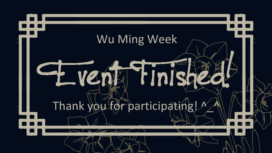 wumingweek's tweet photo. Done thank u! I'll be checking the #wumingweek tag and my mentions for a week so late submissions are totally welcome~
and if you posted something and I havent rted feel free to dm me
#wuming #huacheng #tgcf #tianguancifu #heavenofficialsblessing #hob #花城 #无名 #天官赐福 #mxtx https://t.co/khtX5w2CDA