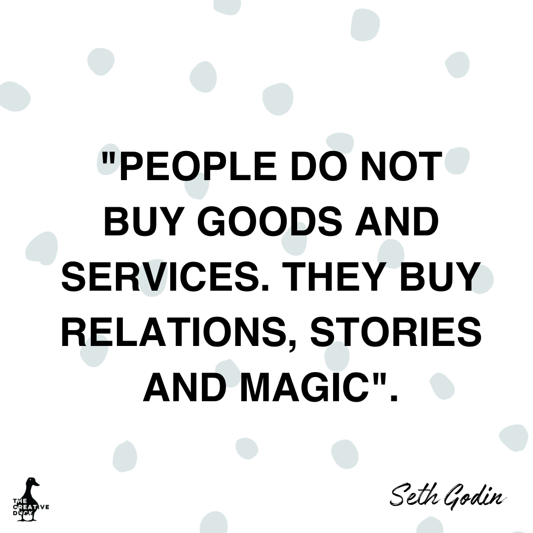 I wrote my dissertation, back in the day, about Permission Marketing and the marketing guru, Seth Godin, featured heavily in my research. 

This quote is one of my favourite (and I have many from my studies). It's simple, it's true and it needs scribbling down and pinning to your