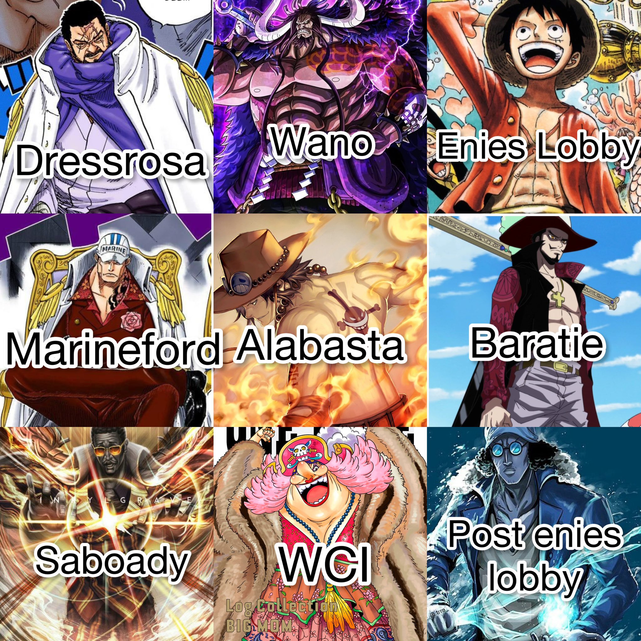 My favorite characters in one piece. (This list haven't changed a bit since  dressrossa.) : r/OnePiece