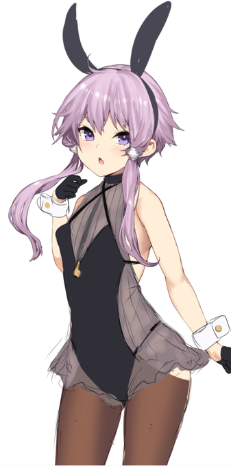 なんかエリーン感ある(バニー衣装です) 