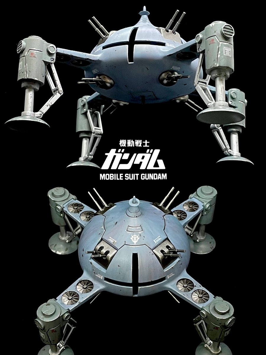 ToMoS_Qkit's tweet image. 完成❗️1/550 アッザム

改修は顔？のところにあるモールドを切り欠いて穴をあけただけw

おまけのガンダムも作りましたがテイストが合わなかったため今回は登場しませんww 

よかったら見てください^ ^

#旧キット 
#ガンプラ