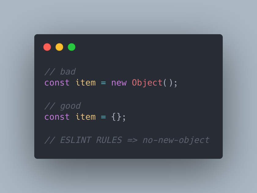 Pavel_FFP's tweet image. Hi there ✋, Javascript tips of the day - 02

Prefer using literal syntax for object creation.

#DailyJS, #çaParleDev, #100DaysOfCode,
