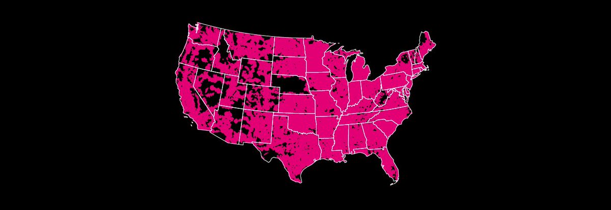 SpencerSchubert's tweet image. Can’t sleep, so at 2 a.m. I’m left to ponder deep, meaningful questions like..why does @TMobile even advertise in the state of Nebraska with a map that blatantly says we won’t serve you?

#CantSleepQuestions #TheThread