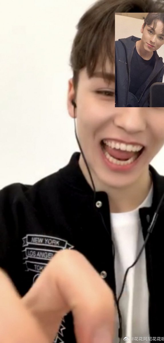 chweposts's tweet photo. Vernon always trying to reach the cat in a fancall </3 https://t.co/s6keCXtNg7