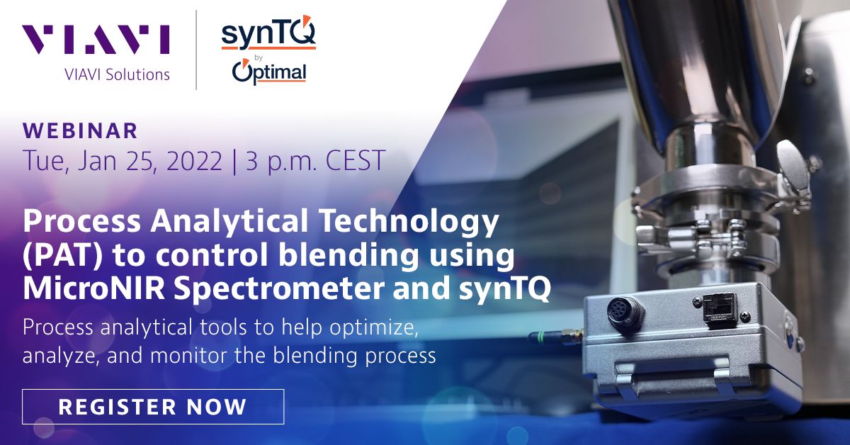 InventechB's tweet photo. Door de MicroNIR #PAT van Viavi rechtstreeks aan te sturen met de #softwareoplossing synTQ van Optimal, wordt #blending-monitoring naar een hoger niveau getild: https://t.co/wzTuA28NSX #webinar #farma #medicijn #lifescience #biotech #biochemistry https://t.co/YVBRDPx7ek
