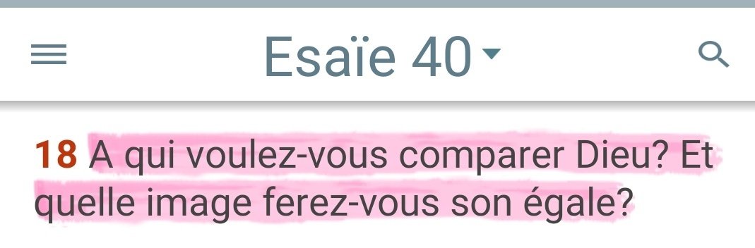 AgoraJesus's tweet photo. Esaïe 40:18
A qui voulez-vous comparez Dieu?
Et quelle image ferez-vous son égal?

Peuple de Dieu, revenons à la source!
@EndTimeVoice7 
@Evg_ag 
@AgoraJesus 
@YawaKouigan 
@CTsegan https://t.co/fHM0XC8vZC