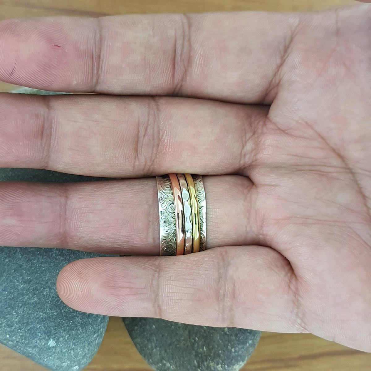 DevJewels's tweet image. Thanks for the kind words! ★★★★★ "The ring is beautiful thank you for fast shipping to." Vonette etsy.me/3eUbqlY #etsy #silver #no #yes #men #copper #bohohippie #spinnerring #925spinnerring #silverspinnerring