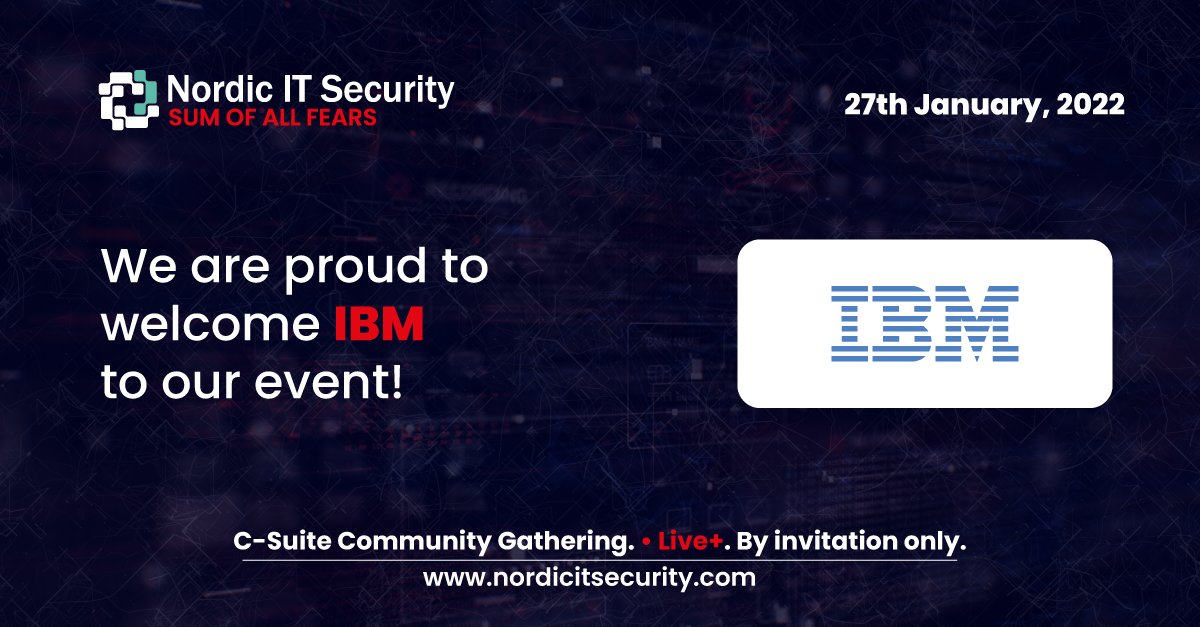 The world's largest enterprise #cybersecurity provider – <a href="/IBM/">IBM</a>  – is joining us on January 27. Meet us and let's have a talk on how to prepare for uncertainty, so your business can thrive with certainty 📈