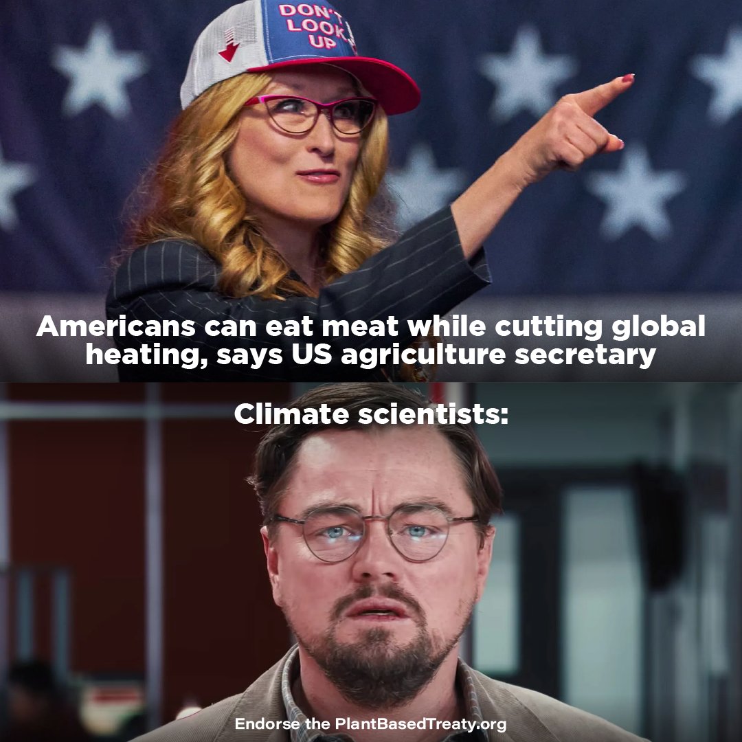 BClimateSave's tweet image. You cannot mitigate the climate crisis but spend $1B for more meat.
@SecVilsack @USDA
@EPAMichaelRegan @POTUS @JohnKerry @SecGranholm
 
Reduce food shortage &amp;amp; help farmers- provide subsidies to veggie meat producers.

#StopBidenMeatComet
#DontLookUp