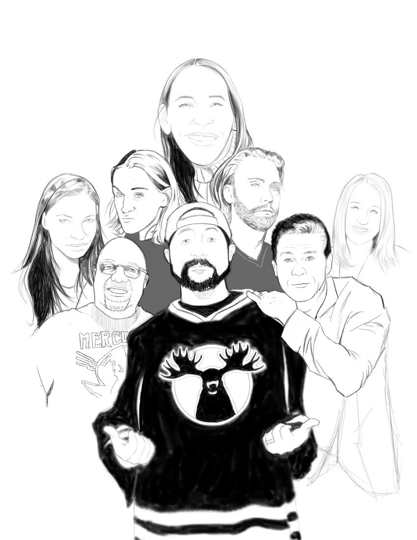 DavidVanDyke's tweet image. And now for the women of Smod.  @ThatKevinSmith @marcbernardin @RalphGarman @JayMewes @JordanMonsanto @JenSchwalbach @smodcast 
Please like &amp;amp; retweet.

*commissions are open*

#kevinsmith #smodcast #clerks #ralphgarman #garmy #jasonmewes #garmy #family #fatmanbeyond